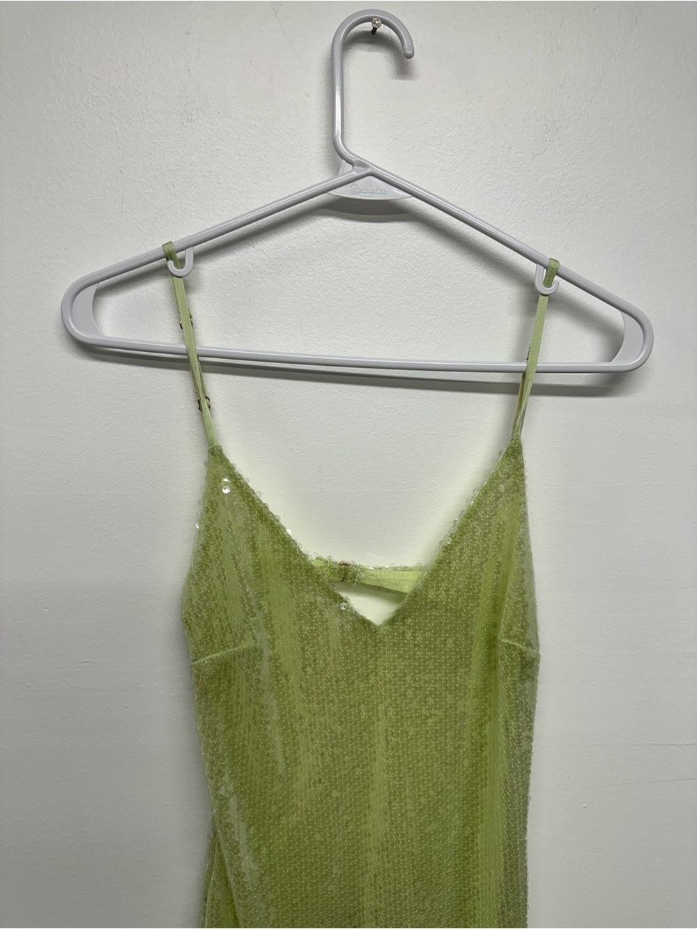 Oh Polly Marlena Sequin Maxi Dress - Light Green - Picture 8 of 11